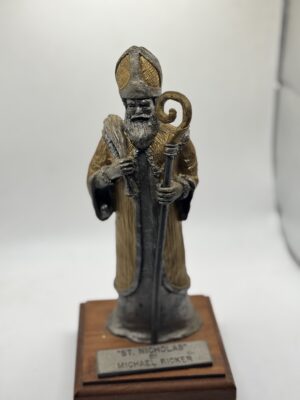 Michael Ricker St. Nicholas Pewter Sculpture Limited Edition
